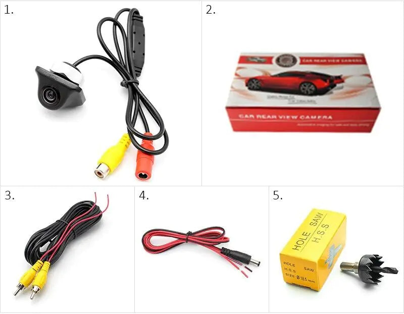 Car Rear View Reverse Camera Parking Backup Cam HD Night Vision Waterproof 170° Pi-Mart