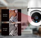 360° 1080P IP E27 Light Bulb Camera Wi-Fi IR Night Smart Home Wireless Security Pi-Mart