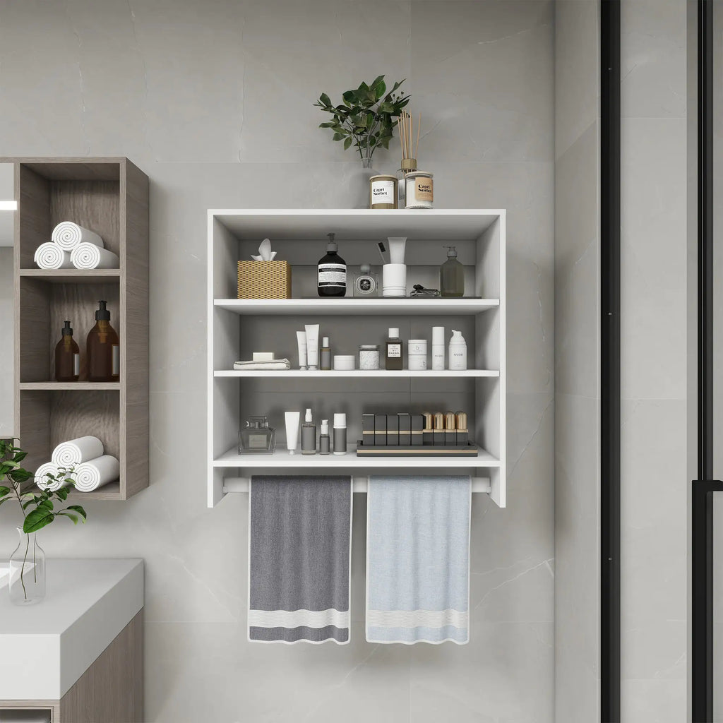 B1 Closet Organizer System: Wall Mounted Closet Organizers and Storage Walk in Closet System Closet Rack and Shelving Modern Closet Storage for Bedroom 31.49''W x 16.04''D x 31.49''H Pi-Mart