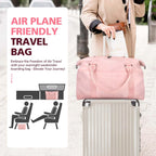 Coral Pink Waterproof Travel Duffle Pi-Mart