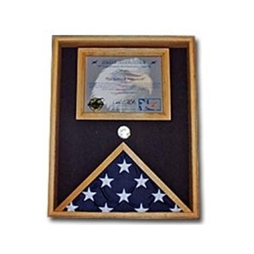Flag Display Case - Oak Material. The Military Gift Store