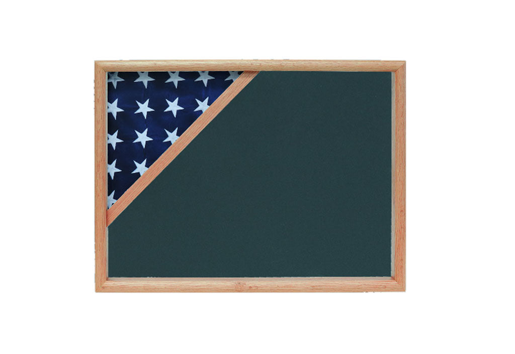 Shadow box for 3x5 flag, Wood  finish, Capitol Shadow box The Military Gift Store