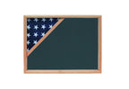 Shadow box for 3x5 flag, Wood  finish, Capitol Shadow box The Military Gift Store