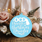 Handcrafted 3D Wooden Christmas Ornaments Imperfect OCD Style Limited Edition Tree Hanging Decor BandsCo Straps