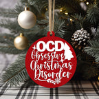 Handcrafted 3D Wooden Christmas Ornaments Imperfect OCD Style Limited Edition Tree Hanging Decor BandsCo Straps