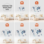 3D Wooden World Map Ocean - SJB-DIAMOND ELITES