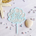 Ocean Acrylic Cake Toppers Topper Happy Birthday Cake Picks DIY Cake Insert Topper Cup Cake Toothpick Party Wedding Birthday Cake Decoration Decorating Card Birthday Shell Cake Topper DIY Wedding Party Gift Cupcake Insert Card Stevvex
