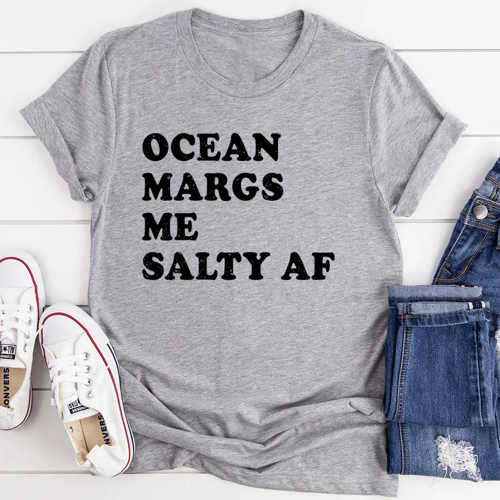 Ocean Margs Me Salty AF Tee - SJB-DIAMOND ELITES