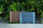 Ocean Tribal Handwoven Clutch Beach Bag Woven Mulberry Saa Lined Black Interior BandsCo Straps