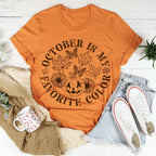October Is My Favorite Color Tee Peachy Sunday