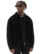 Boxy Suede Jacket Pi-Mart