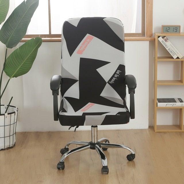 Office Chair Cover Jacquard Removable Gaming Computer Case Cushion Covers Dust Guards For Home Leisure Universal Size Modern Stretchable Cloth Polyester Universal Desk Task Chair Chair Covers Stretch Rotating Chair Slipcover Stevvex