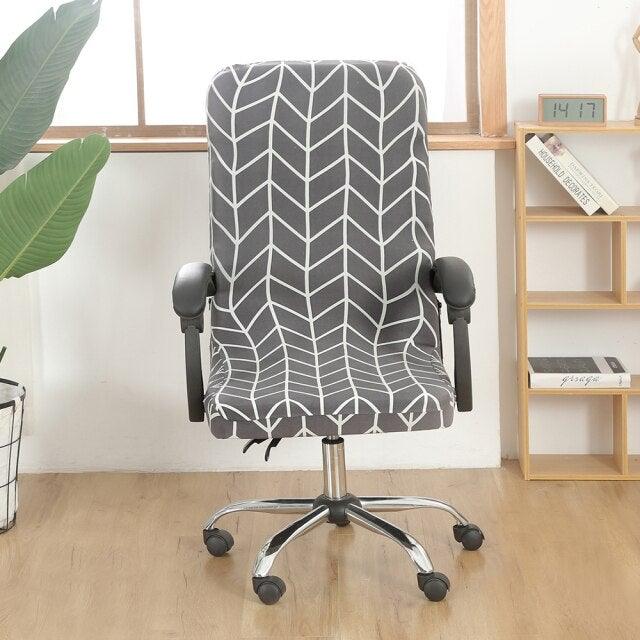 Office Chair Cover Jacquard Removable Gaming Computer Case Cushion Covers Dust Guards For Home Leisure Universal Size Modern Stretchable Cloth Polyester Universal Desk Task Chair Chair Covers Stretch Rotating Chair Slipcover Stevvex