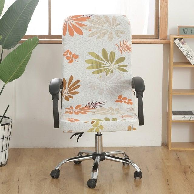 Office Chair Cover Jacquard Removable Gaming Computer Case Cushion Covers Dust Guards For Home Leisure Universal Size Modern Stretchable Cloth Polyester Universal Desk Task Chair Chair Covers Stretch Rotating Chair Slipcover Stevvex