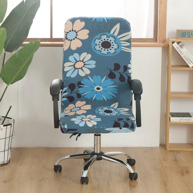 Office Chair Cover Jacquard Removable Gaming Computer Case Cushion Covers Dust Guards For Home Leisure Universal Size Modern Stretchable Cloth Polyester Universal Desk Task Chair Chair Covers Stretch Rotating Chair Slipcover Stevvex