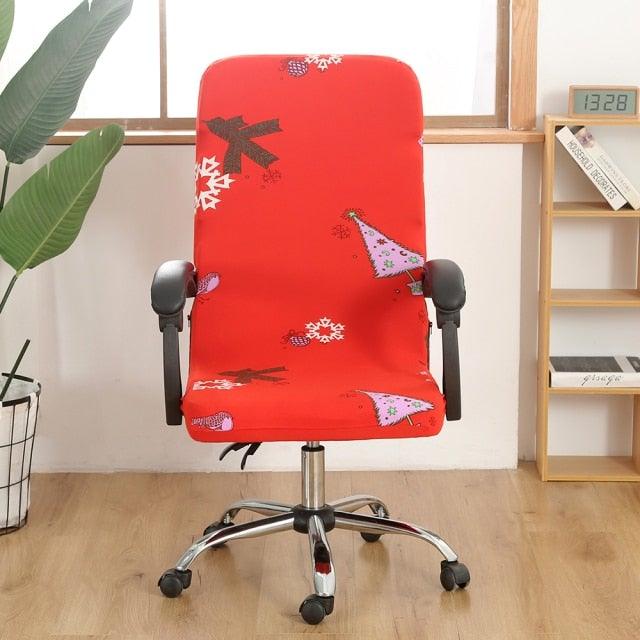 Office Chair Cover Jacquard Removable Gaming Computer Case Cushion Covers Dust Guards For Home Leisure Universal Size Modern Stretchable Cloth Polyester Universal Desk Task Chair Chair Covers Stretch Rotating Chair Slipcover Stevvex