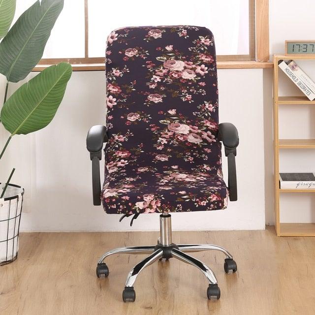 Office Chair Cover Jacquard Removable Gaming Computer Case Cushion Covers Dust Guards For Home Leisure Universal Size Modern Stretchable Cloth Polyester Universal Desk Task Chair Chair Covers Stretch Rotating Chair Slipcover Stevvex