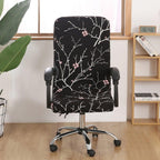 Office Chair Cover Jacquard Removable Gaming Computer Case Cushion Covers Dust Guards For Home Leisure Universal Size Modern Stretchable Cloth Polyester Universal Desk Task Chair Chair Covers Stretch Rotating Chair Slipcover Stevvex