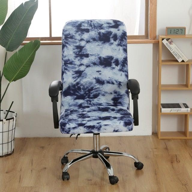 Office Chair Cover Jacquard Removable Gaming Computer Case Cushion Covers Dust Guards For Home Leisure Universal Size Modern Stretchable Cloth Polyester Universal Desk Task Chair Chair Covers Stretch Rotating Chair Slipcover Stevvex