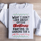 Office Christmas Parties Sweatshirt Peachy Sunday