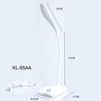Office Desk LED Table Lamp USB Rechargeable Battery Bright Lamp Eye Care Mini Flex Room Desk Children's Lamp Bedroom Nightstand Decorative Table Lamp Cute Study Lamps for Bedroom Décor
