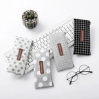 Office Simple Print Stationery Pencil Case Classic Design Pencil Pouch Simple Storage Bag Stevvex