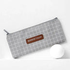 Office Simple Print Stationery Pencil Case Classic Design Pencil Pouch Simple Storage Bag Stevvex