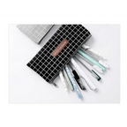 Office Simple Print Stationery Pencil Case Classic Design Pencil Pouch Simple Storage Bag Stevvex