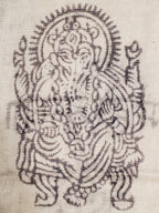 Om Ganesha Printed Scarf Lightweight Cotton Boho Wrap