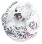 Om Ganesha Printed Scarf Lightweight Cotton Boho Wrap