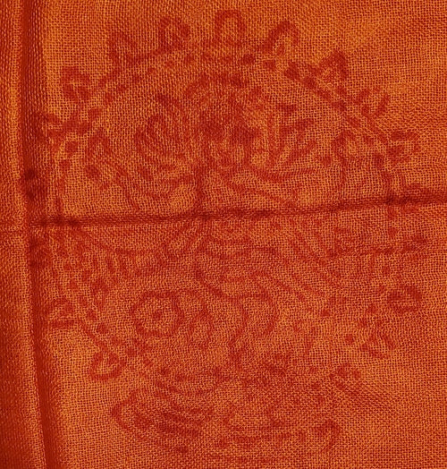 Om Symbol Printed Scarf Lightweight Boho Asian Motif