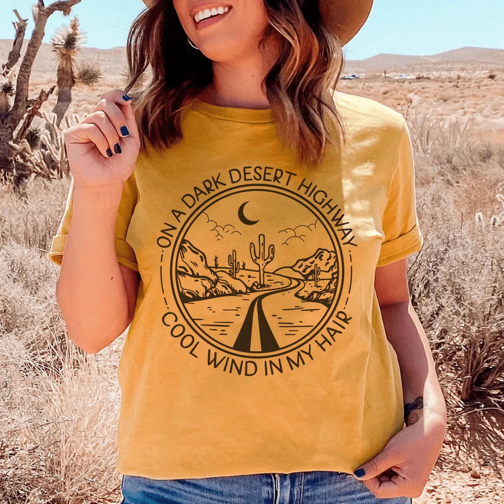 On A Dark Desert Highway Tee - SJB-DIAMOND ELITES
