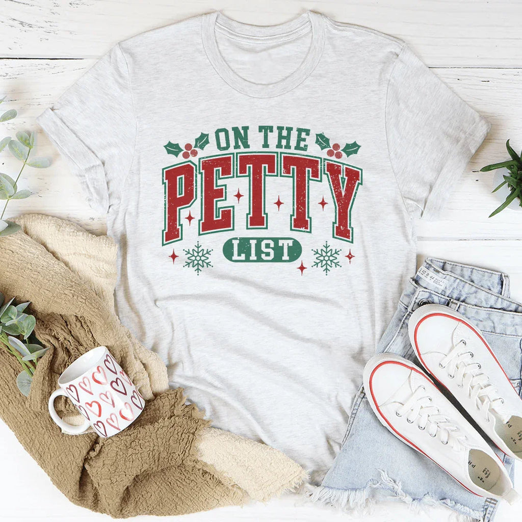 On The Petty List Tee Peachy Sunday