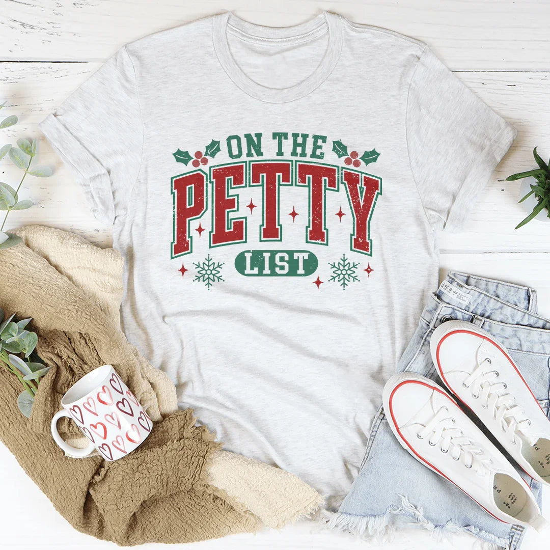 On The Petty List Tee Peachy Sunday