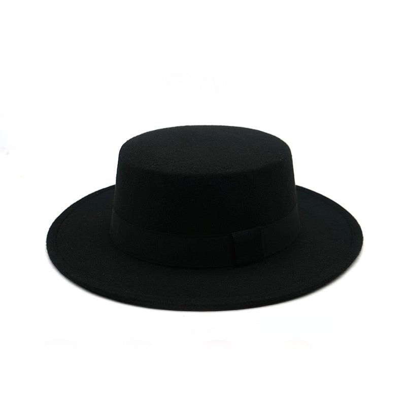 One Size Winter Autumn Cotton Women Men Fedoras Lady Retro Wide Brim  Hat Belt Fedora Hat Top Lightweight Caps Everyday Wear Hats Summer Sun Hat Stevvex