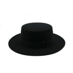 One Size Winter Autumn Cotton Women Men Fedoras Lady Retro Wide Brim  Hat Belt Fedora Hat Top Lightweight Caps Everyday Wear Hats Summer Sun Hat Stevvex
