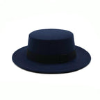 One Size Winter Autumn Cotton Women Men Fedoras Lady Retro Wide Brim  Hat Belt Fedora Hat Top Lightweight Caps Everyday Wear Hats Summer Sun Hat Stevvex