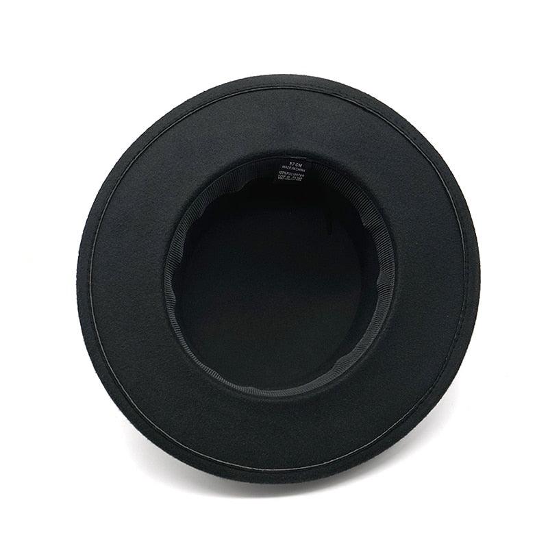 One Size Winter Autumn Cotton Women Men Fedoras Lady Retro Wide Brim  Hat Belt Fedora Hat Top Lightweight Caps Everyday Wear Hats Summer Sun Hat Stevvex