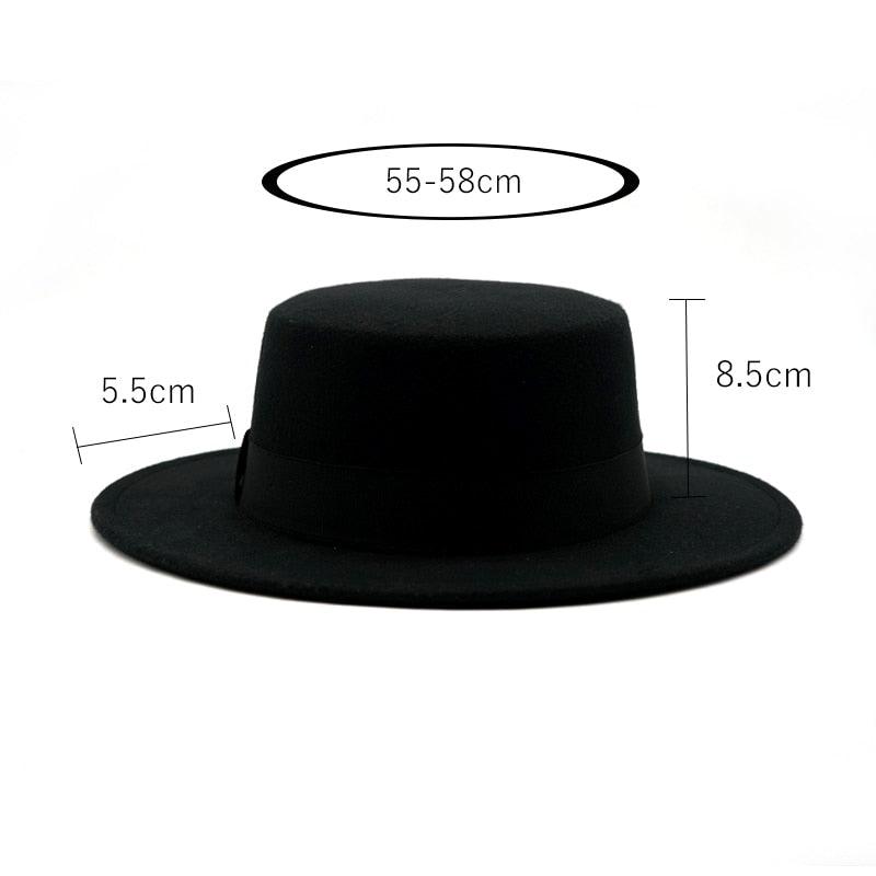 One Size Winter Autumn Cotton Women Men Fedoras Lady Retro Wide Brim  Hat Belt Fedora Hat Top Lightweight Caps Everyday Wear Hats Summer Sun Hat Stevvex