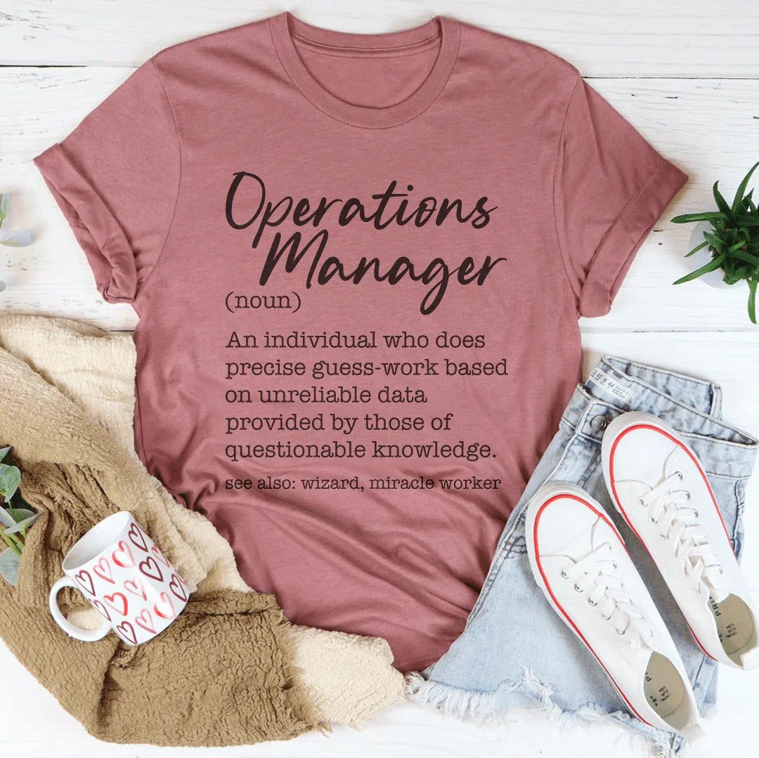 Operations Manager Tee Peachy Sunday