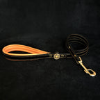 The ''Bijou'' harness Black & Orange Small to Medium Size - SJB-DIAMOND ELITES