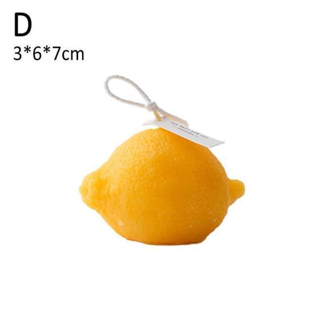Orange Shaped Scented Candle Fruit Soy Wax Candle Smokeless Oil Aromatherapy Candle Cool Candles Shaped Candles Novelty Candle for Wedding Holiday Birthday Party Decor Aesthetic Candles for Women with Flower Fragrance Stevvex