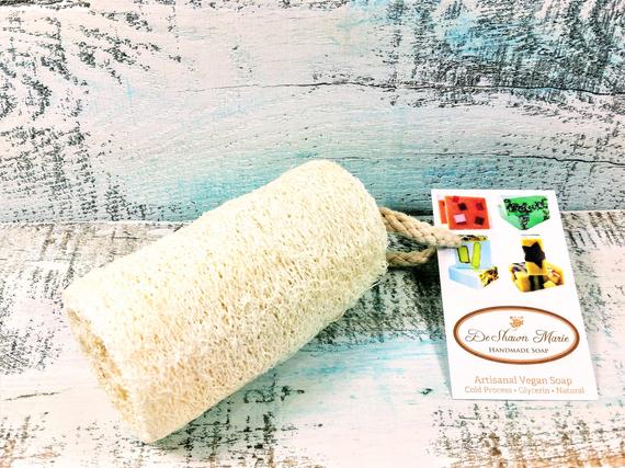 Organic 4 In Loofah Exfoliating Sponge Vegan Biodegradable