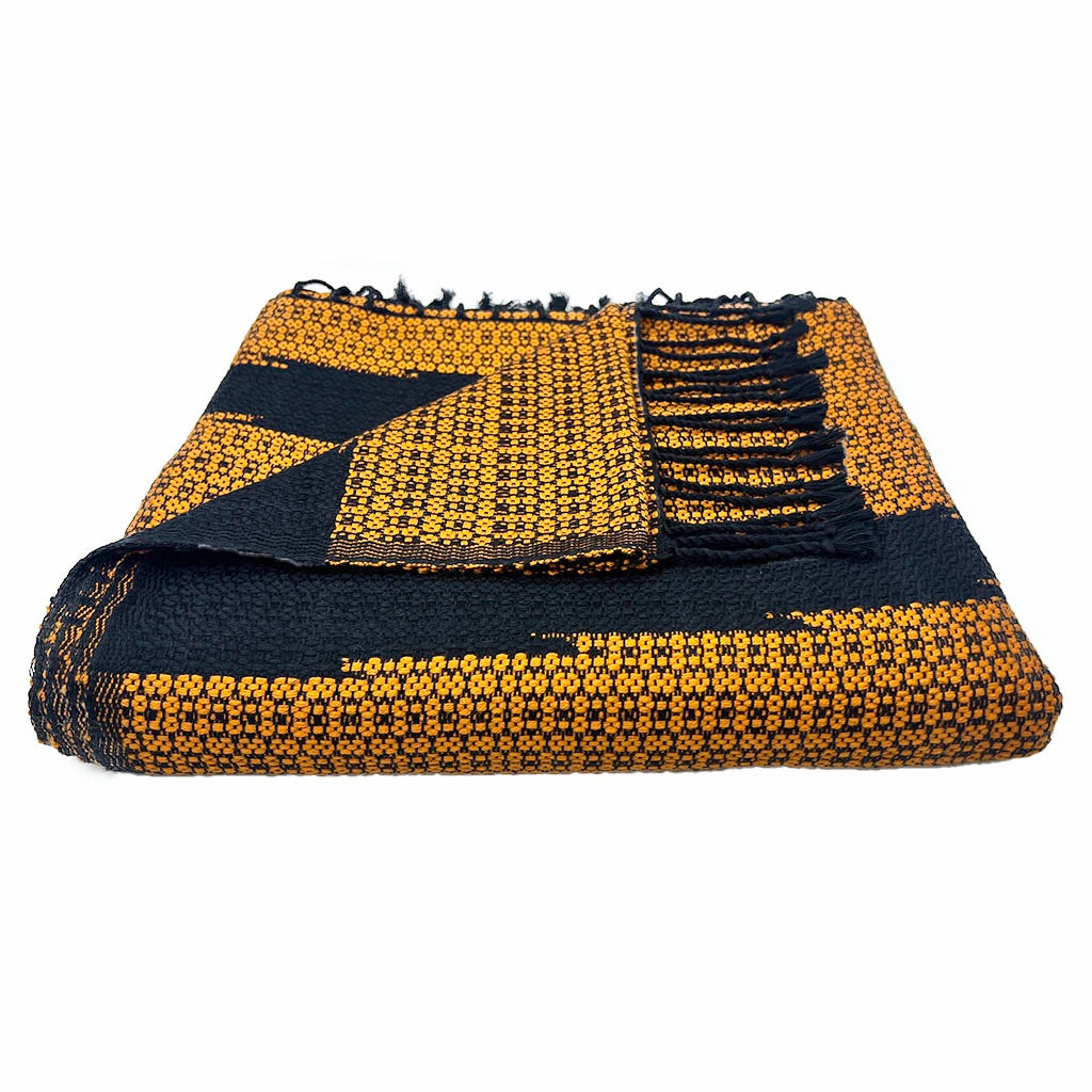 Organic Cotton Cambodian Handloom Tapestry Throw Lightweight Textured Bed Sofa BandsCo Straps