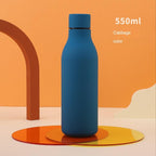 Original Stainless Steel Thermal Tea Cup Coffee Thermos Water Bottle Keeps Cold And Heat Outdoor Sport Vacuum Flask Eco Friendly Recycled Water Bottle Plastic Bottles Leakproof Reusable and BPA Free Stevvex