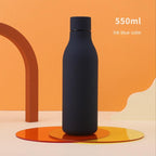 Original Stainless Steel Thermal Tea Cup Coffee Thermos Water Bottle Keeps Cold And Heat Outdoor Sport Vacuum Flask Eco Friendly Recycled Water Bottle Plastic Bottles Leakproof Reusable and BPA Free Stevvex