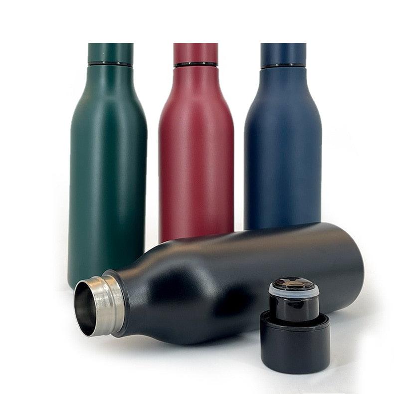Original Stainless Steel Thermal Tea Cup Coffee Thermos Water Bottle Keeps Cold And Heat Outdoor Sport Vacuum Flask Eco Friendly Recycled Water Bottle Plastic Bottles Leakproof Reusable and BPA Free Stevvex