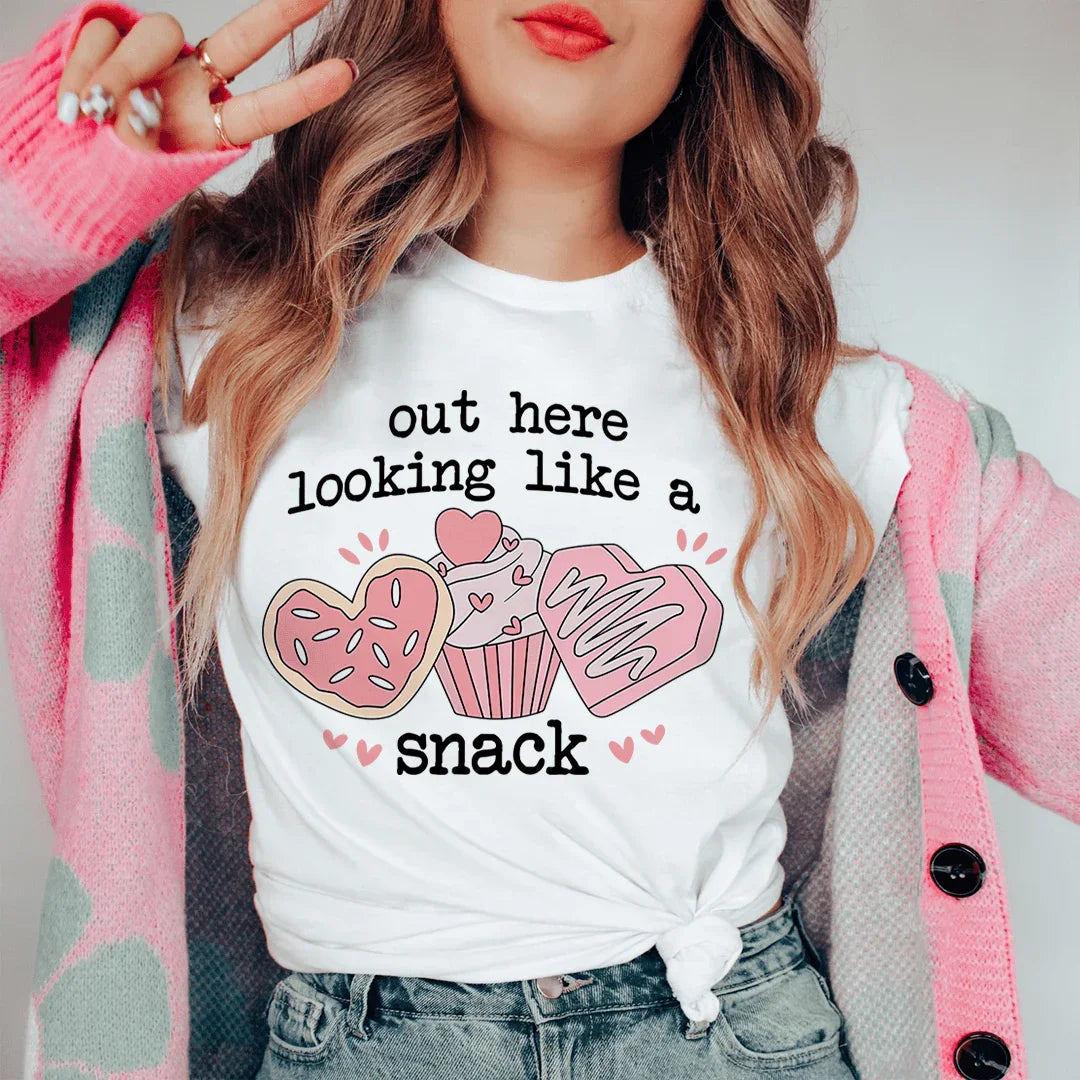 Out Here Looking Like A Snack Tee Peachy Sunday
