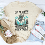 Out Of Breath Hiking Society Tee Peachy Sunday