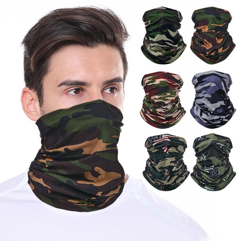 Outdoor Balaclava Bandana Uv Biker Cover Scarf Seamless Magic Headband Camouflage Neck Gaiter Face Cover Headwear Scarf Uniesx Men Women Bandanas Polyester Breathable Windproof Anti UV Neck Cover Camping Hiking Climbing Face Mask Headband Stevvex